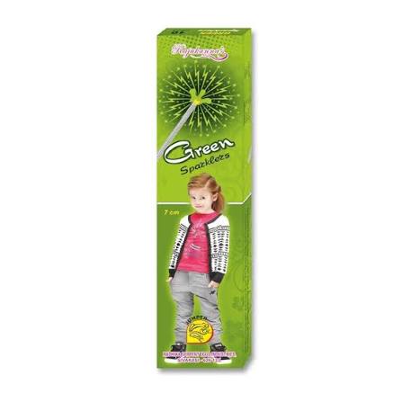 7 CM GREEN SPARKLERS
